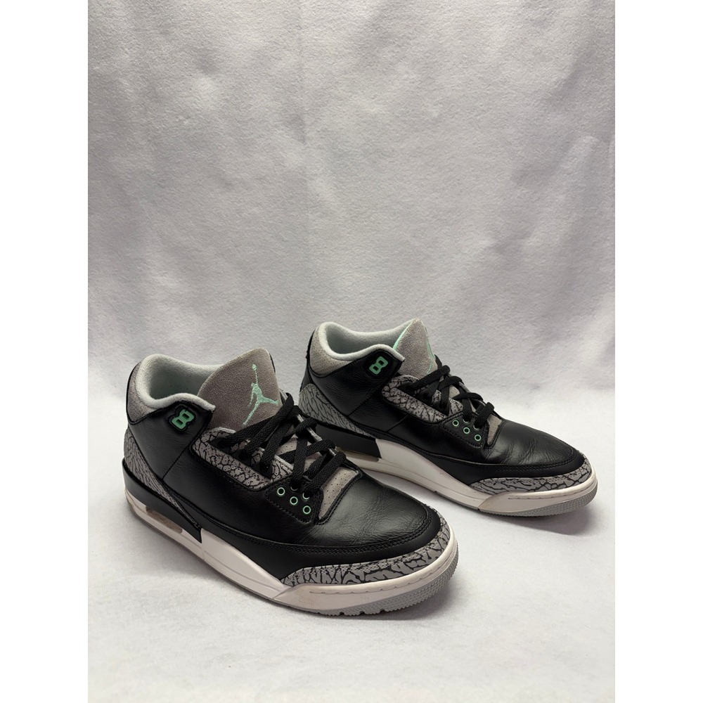 Air Jordan 3 Retro Green Glow Black Elephant Print CT8532-031 Mens 11